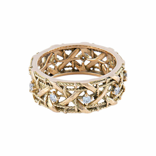 Bague 56 DIOR - Bague Ruban Diamants 58 Facettes