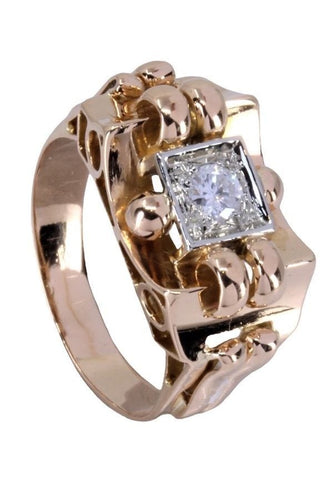Bague Bague solitaire 2 ors, diamant 58 Facettes 062641