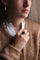 Bague Bague platine et perle grise de Tahiti 58 Facettes 384