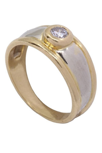 Bague 55 Bague jonc 2 Ors Diamant 58 Facettes 081951