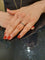 Bague 53 DEMI-ALLIANCE SAPHIRS ET DIAMANTS 58 Facettes 063401