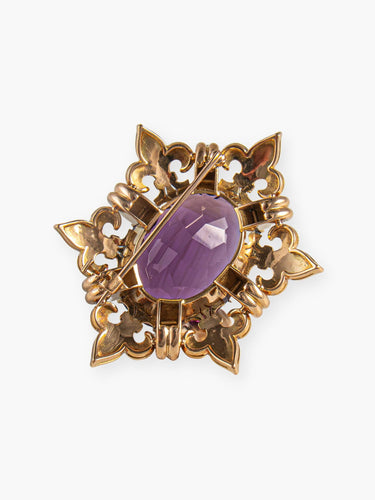 Broche Broche Royale Améthyste 58 Facettes
