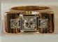 Bague Bague TANK en or jaune & diamants 58 Facettes