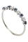 Bague DEMI-ALLIANCE SAPHIRS ET DIAMANTS 58 Facettes 047981