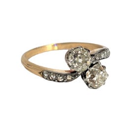 Bague 59 Bague Toi & Moi diamants 58 Facettes 1-1181/2