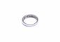 Bague 54 Demi alliance or blanc et diamants baguettes 58 Facettes RA-467/2