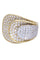 Bague 54 BAGUE PÉTALES DIAMANTÉES OR JAUNE 58 Facettes 78141