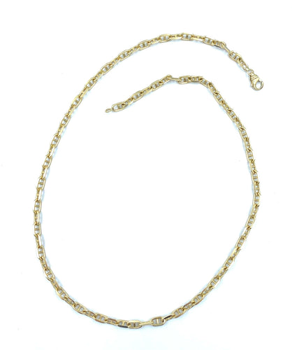 Collier Collier or jaune maille forçat limée 58 Facettes