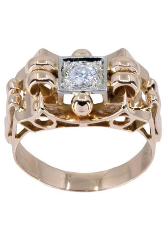 Bague Bague solitaire 2 ors, diamant 58 Facettes 062641