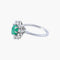 Bague Bague Marguerite Emeraude et diamants 58 Facettes
