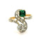 Bague Bague Toi & Moi émeraude diamant 58 Facettes 2845