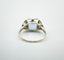 Bague 48 Bague Or blanc Aigue-marine Diamants 58 Facettes