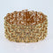 Bracelet Bracelet manchette tout or en maille 58 Facettes
