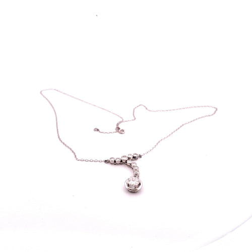 Collier Collier ancien en platine et diamants 58 Facettes