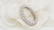 Bague 54 Alliance tour complet en or blanc et diamants 1,20ct 58 Facettes 32490