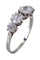 Bague 57 BAGUE JARRETIÈRE DIAMANTS ANCIENNE 58 Facettes 079671