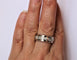 Bague 55 Bague jonc BOUCHERON or blanc et brillants 58 Facettes 411