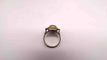 Bague 54 Bague or jaune et turquoise 58 Facettes 11160