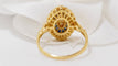 Bague Bague marquise or jaune saphirs calibrés et diamants 58 Facettes 30778