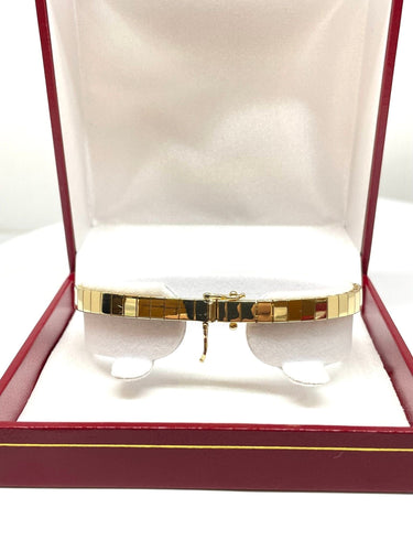 Bracelet Bracelet femme en or jaune diamants et saphirs 58 Facettes