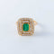 Bague 52 Bague émeraude diamants 58 Facettes