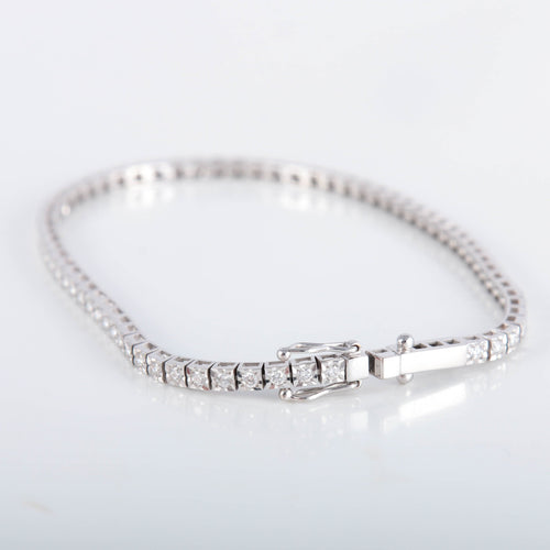 Bracelet Bracelet Rivière Or Blanc Diamants 1ct 58 Facettes 220413