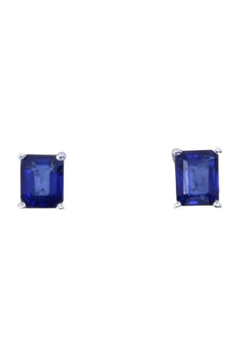 Boucles d'oreilles BOUCLES D'ORIELLES CLOUS SAPHIRS 58 Facettes 074061