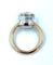 Bague POMELLATO. Collection Nudo classic, bague 2 ors et topaze blanche 58 Facettes