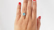 Bague 54 Bague Topaze Bleue & Roses 58 Facettes 32028