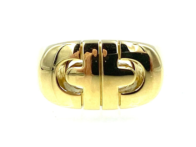 Bague 55 BVLGARI. Collection Parentesi, Bague or jaune 58 Facettes