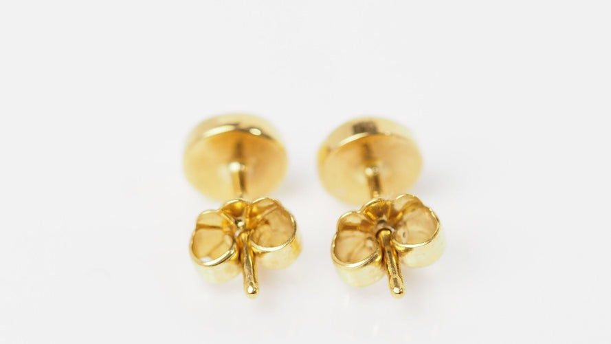 Boucles d'oreilles CLOZEAU - Boucles d'oreilles Or Résine blanche 58 Facettes clozeau