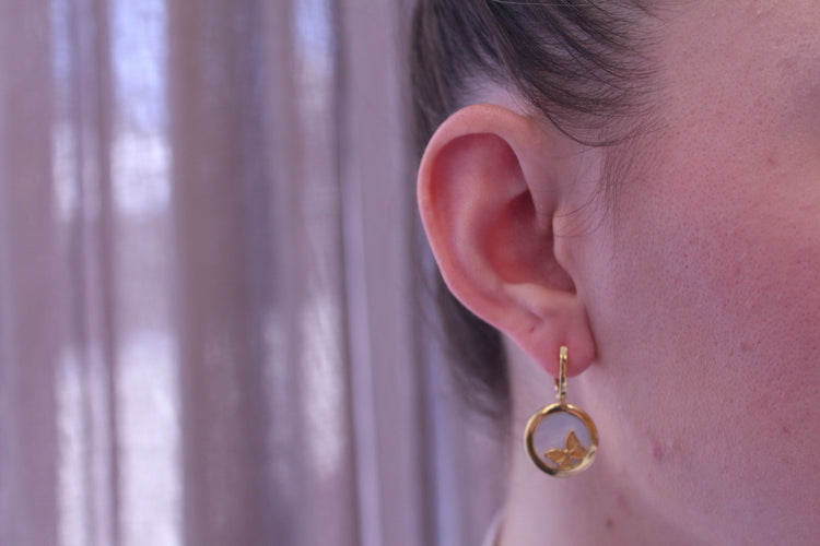Boucles d'oreilles Carrera Y Carrera - Boucles D'Oreilles Baile De Mariposas 58 Facettes DA1170501