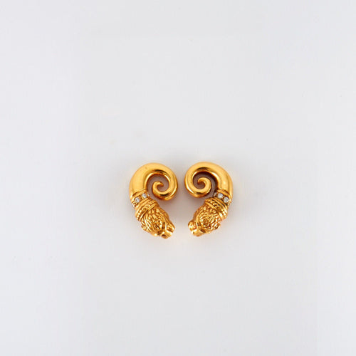 Boucles d'oreilles ZOLOTAS - Clips d'oreilles Chimères Or et Diamants 58 Facettes