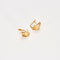 Boucles d'oreilles Paire de Demi Créoles Or Jaune 58 Facettes