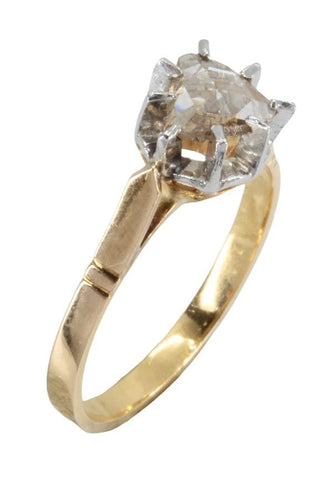 Bague SOLITAIRE ANCIEN DIAMANT 58 Facettes 050341