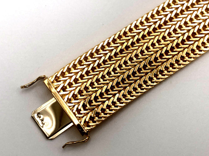 Bracelet Bracelet or maille polonaise 58 Facettes 02/08 - 21