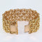 Bracelet Bracelet manchette tout or en maille 58 Facettes