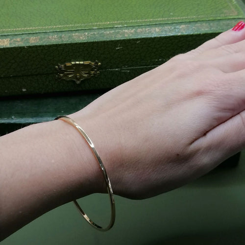 Bracelet Bracelet jonc or jaune 58 Facettes 2733