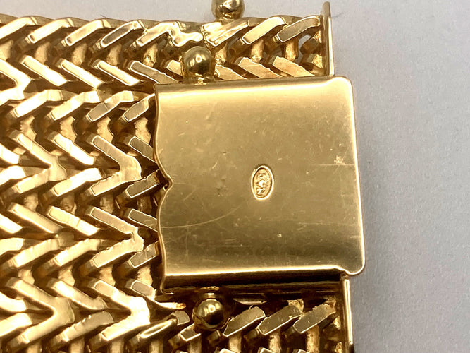 Bracelet Bracelet or maille polonaise 58 Facettes 02/08 - 21