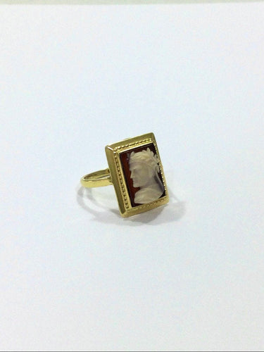 Bague Bague en Or jaune & camée 58 Facettes