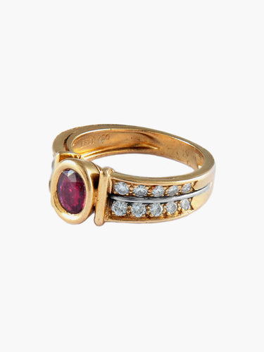 Bague 54 BAGUE FRED OR JAUNE RUBIS & DIAMANTS 58 Facettes BO/130018
