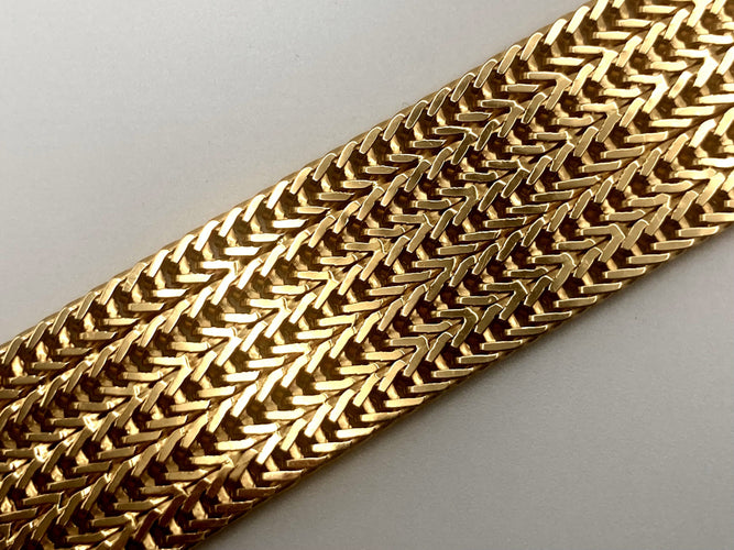 Bracelet Bracelet or maille polonaise 58 Facettes 02/08 - 21