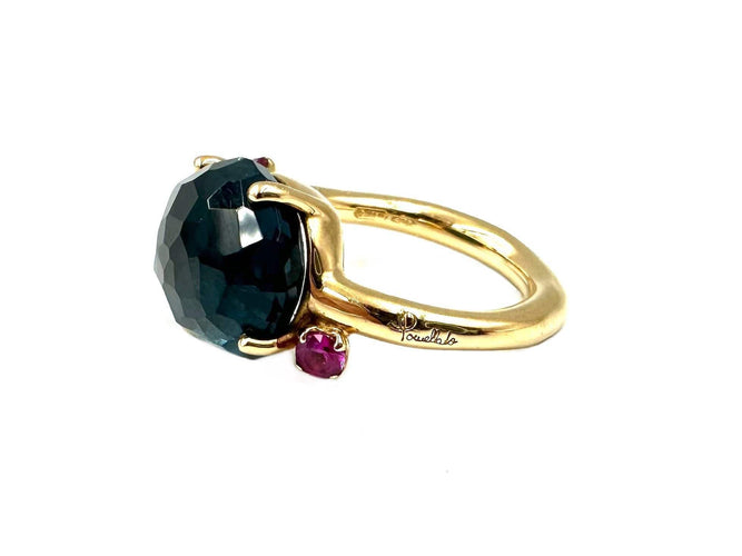 Bague 51 POMELLATO - Collection Bahia bague Or Topaze Saphirs 58 Facettes