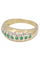 Bague Bague jonc Or jaune Emeraude Diamant 58 Facettes 078101