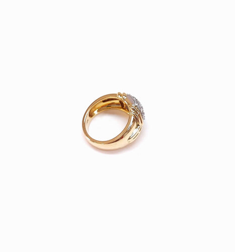 Bague 54 Bague jonc pavée diamants 58 Facettes Bag.DV-23.VIG.