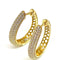 Boucles d'oreilles Créoles en or jaune, diamants synthétiques 58 Facettes