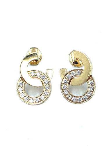 Boucles d'oreilles PIAGET - Collection Possession, boucles d’oreilles or rose et diamants 58 Facettes