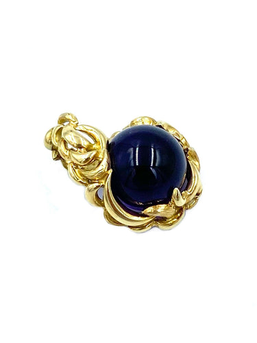 Pendentif GILBERT ALBERT. Pendentif or jaune et billes interchangeables 58 Facettes