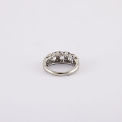 Bague 52.5 Bague Jarretière 5 Diamants 58 Facettes