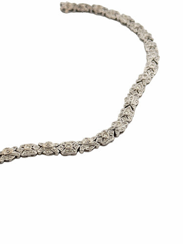 Bracelet Bracelet ancien en platine et diamants 58 Facettes